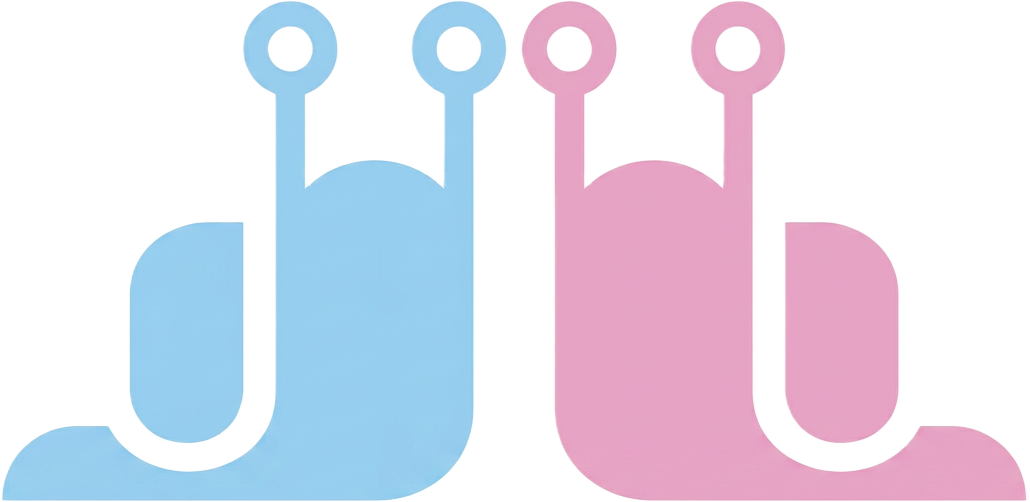 Förskolan Stegets logotyp med två snäckor